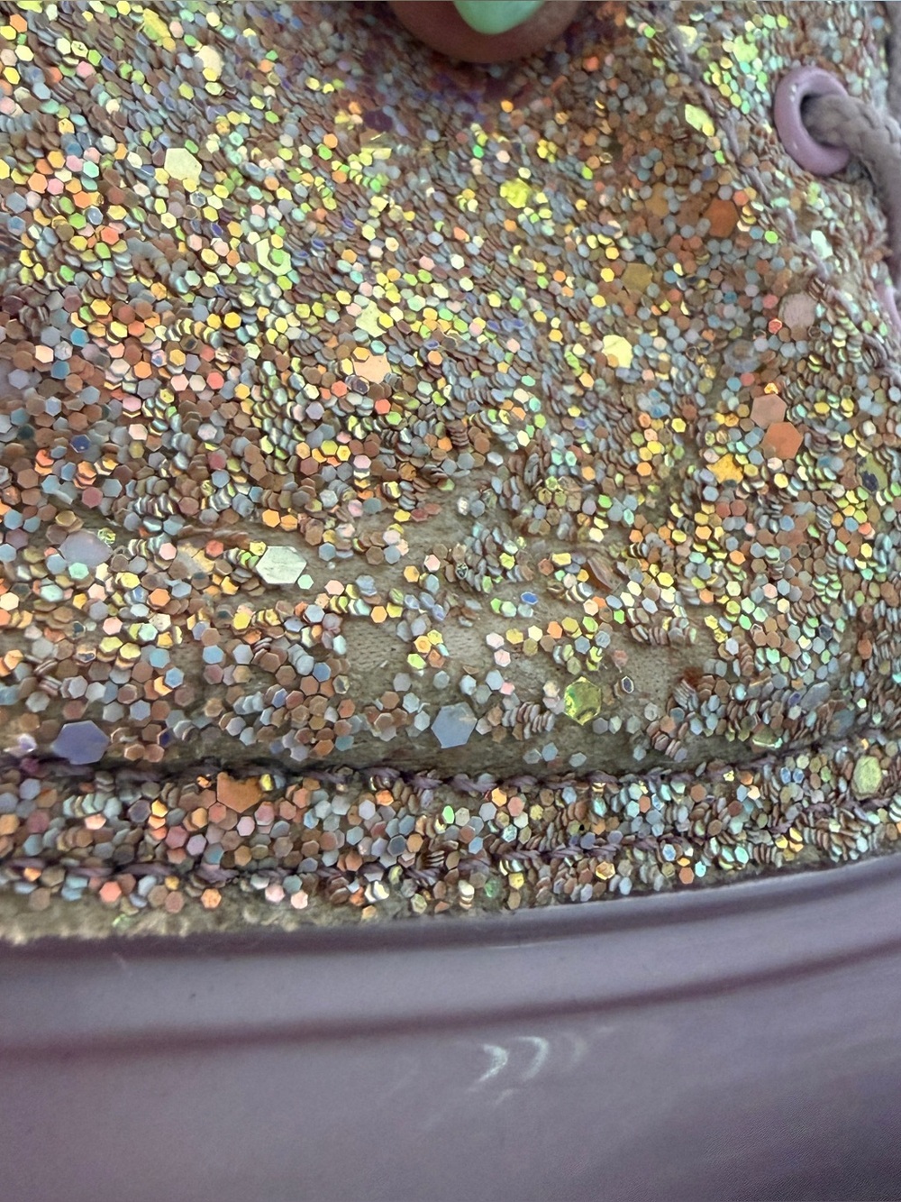 Adrienne Vittadini Girl-Glitter ✨duck boots girls size 12 - Picture 8 of 12
